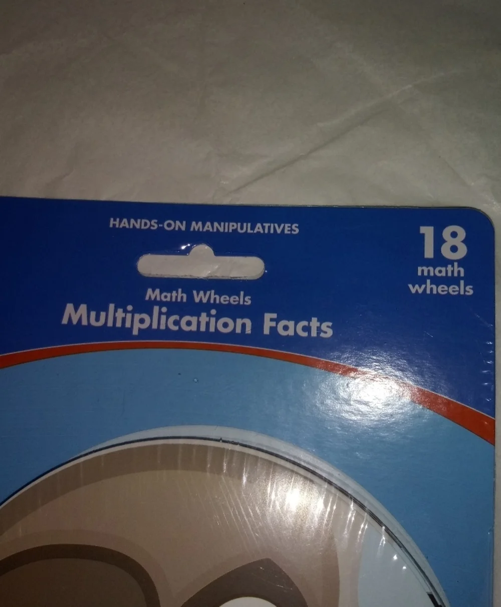Carson Dellosa Math wheels multiplication